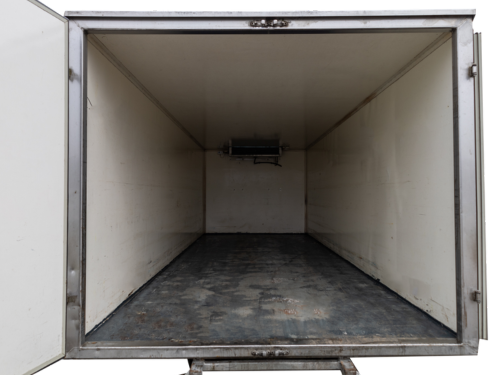 Grote vriescontainer binnenkant